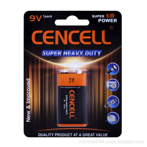 Super Heavy Duty 6f22/9V Battery